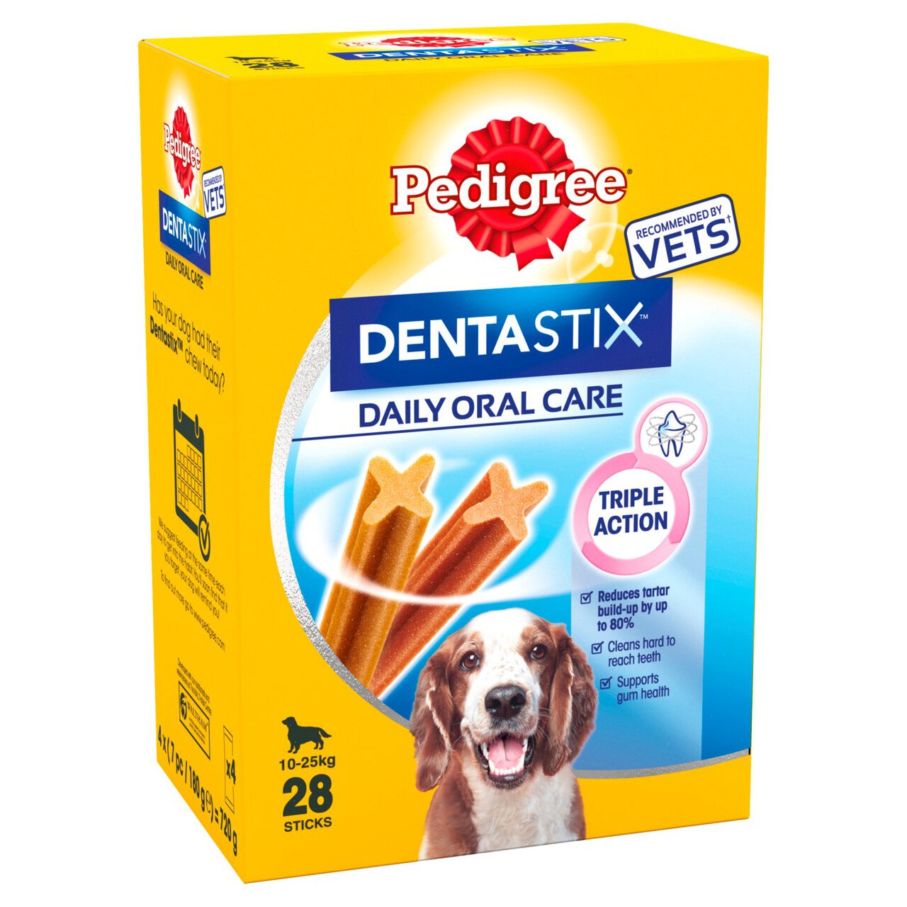 Pedigree Dentastix Daily Adult Medium Dog Treats Dental Sticks 28 x 26g