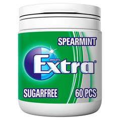 Wrigley's Extra Spearmint Chewing Gum Sugar Free Bottle 60 per pack