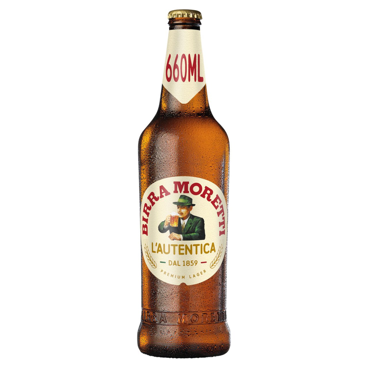 Birra Moretti Lager Beer Bottle 660ml