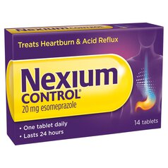 Nexium Control Heartburn & Indigestion 24 Hour Relief 20mg Tablets 14 per pack