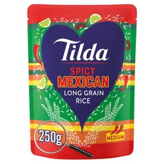 Tilda Microwave Spicy Mexican Long Grain Rice 250g