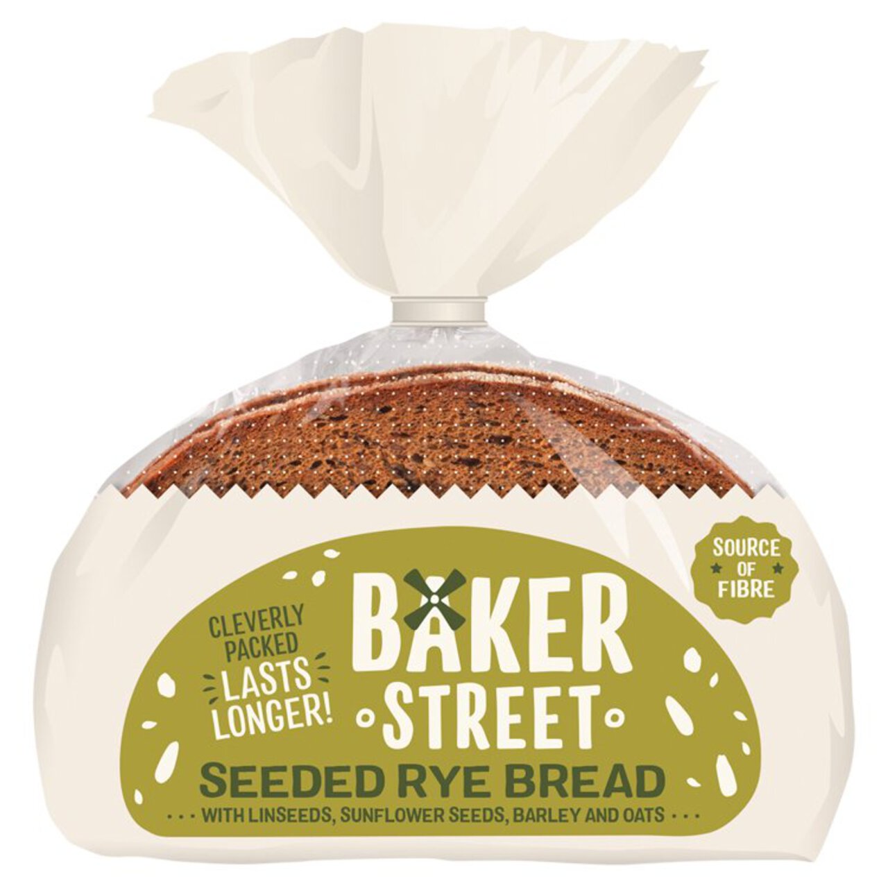 Baker Street Seeded Rye Bread 500g