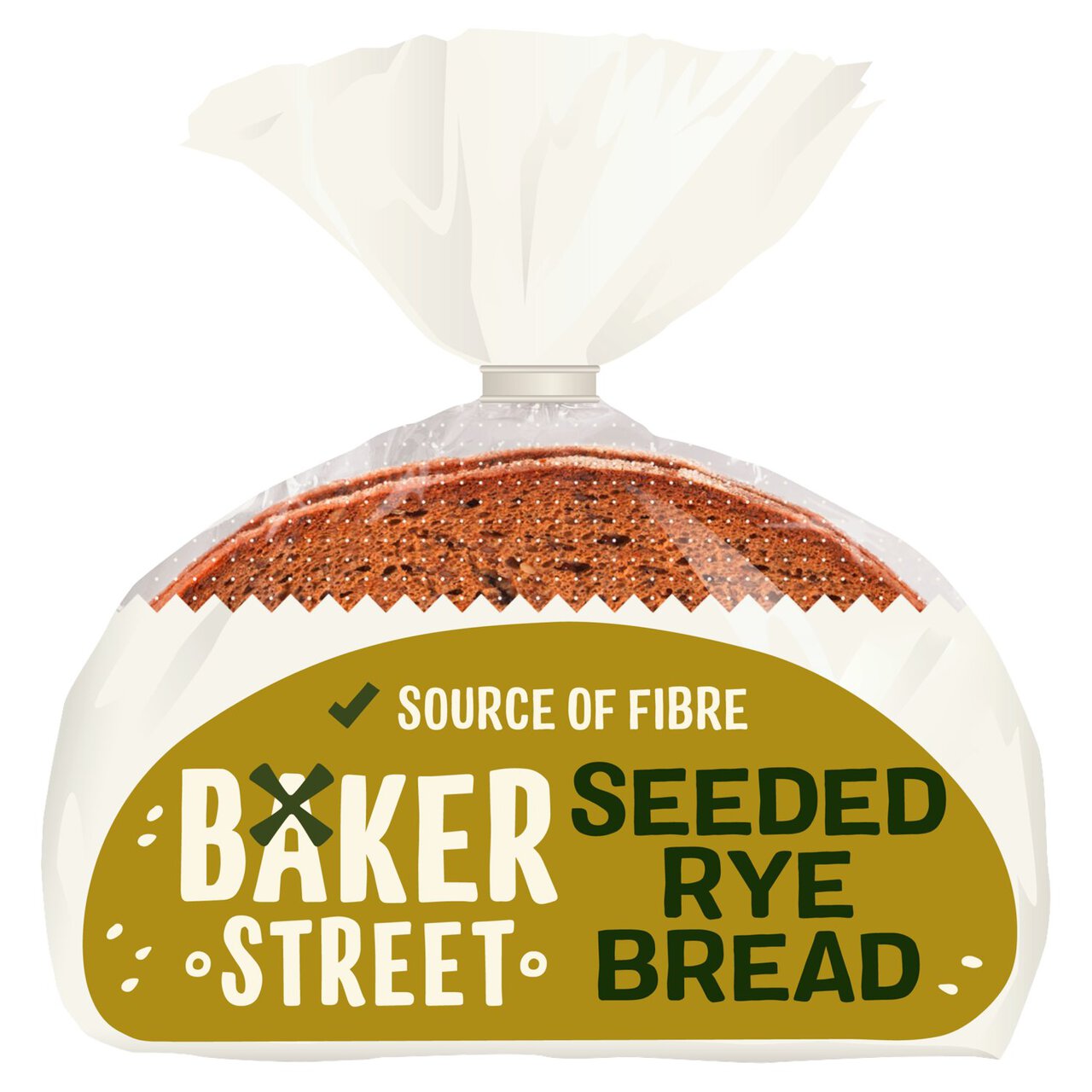 Baker Street Seeded Rye Bread 500g