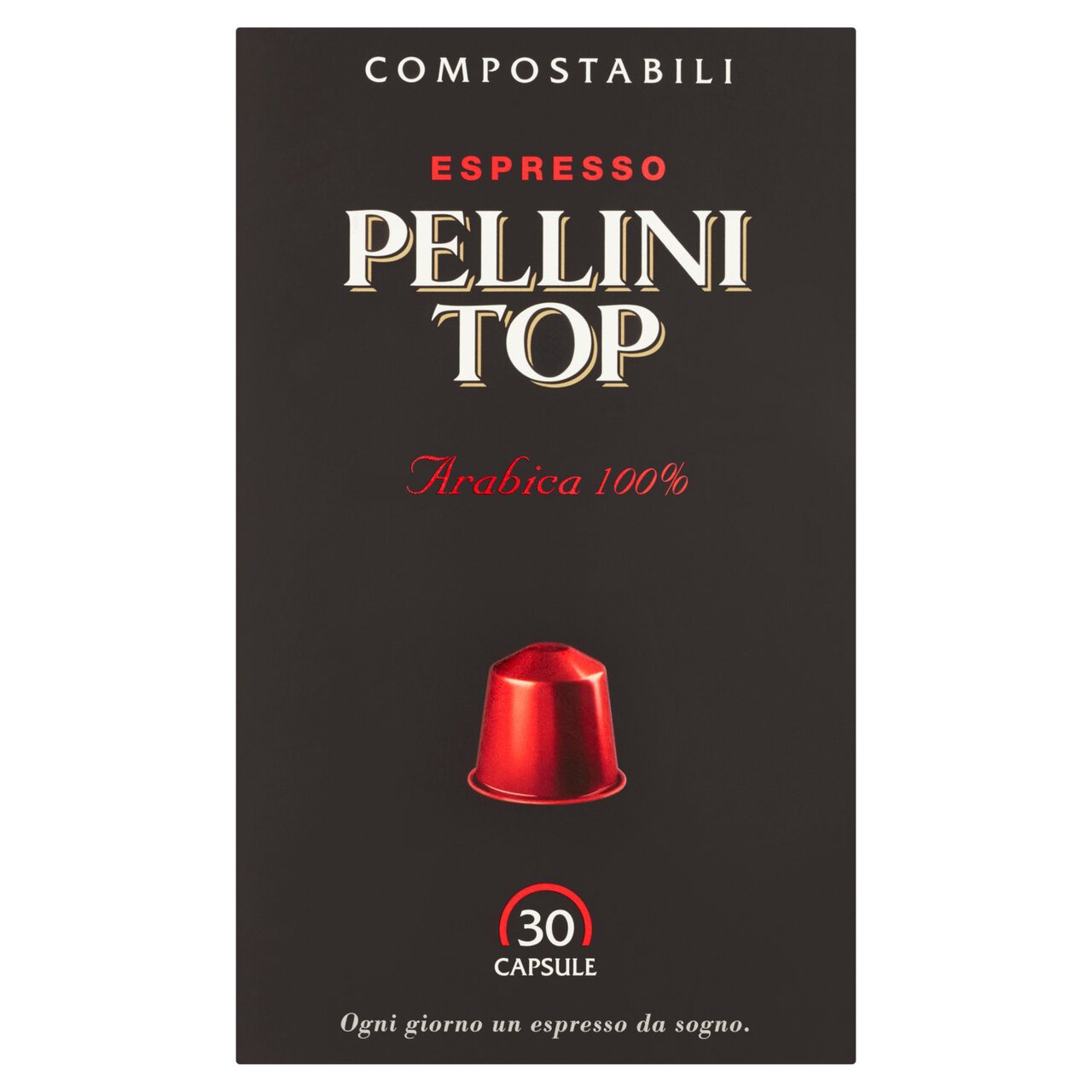 Pellini Top Arabica 100% Compostable Nespresso Compatible Coffee Capsules 30 per pack
