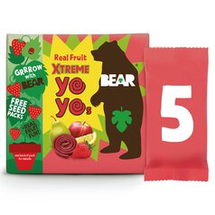 Bear Yoyos Super Sour Strawberry & Apple Multipack 5 x 20g