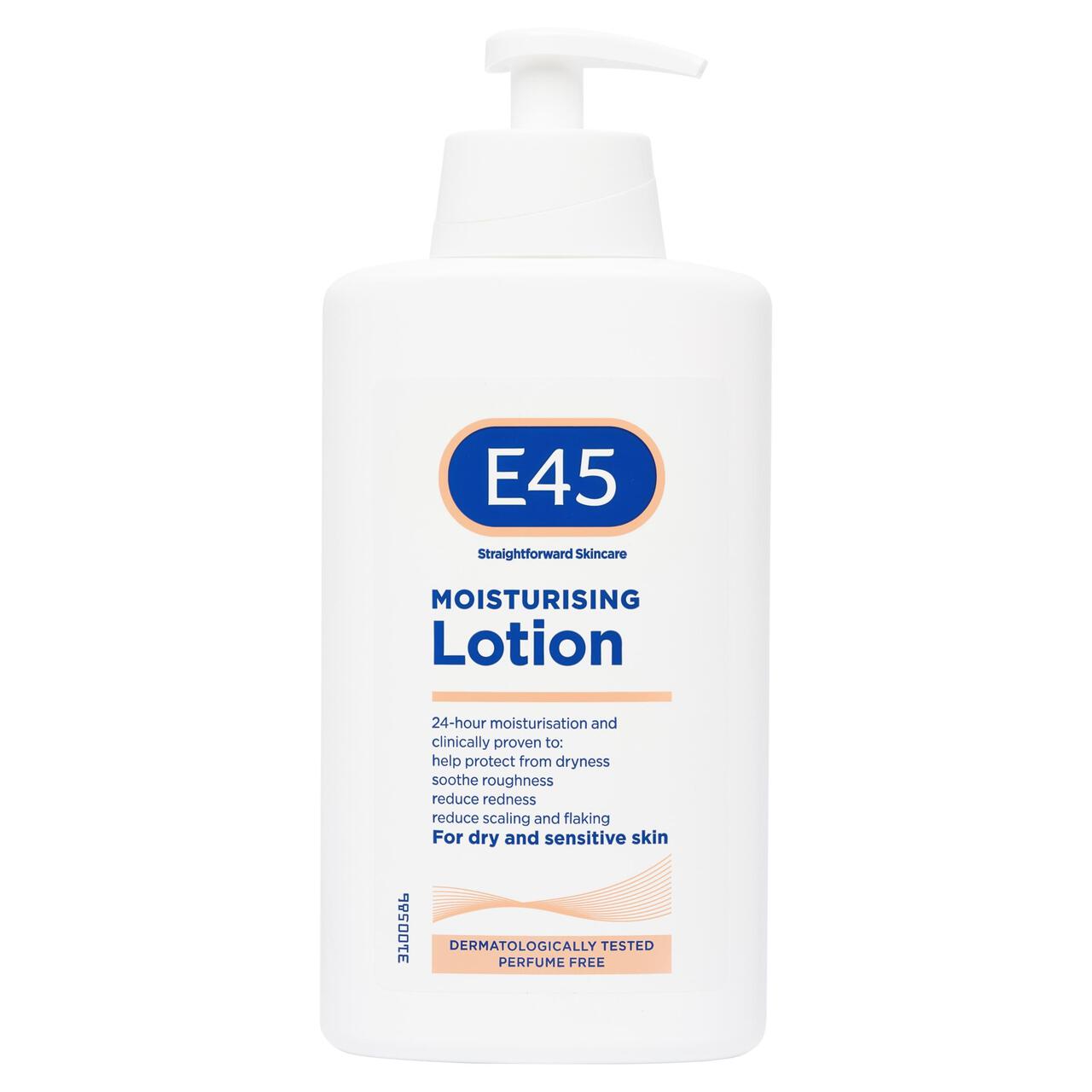 E45 Moisturiser Lotion for very dry skin 500ml
