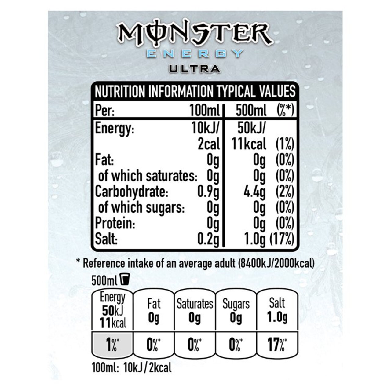 Monster Energy Ultra 4 x 500ml