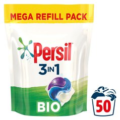 Persil 3 in 1 Laundry Washing Capsules Bio 50 Wash 50 per pack
