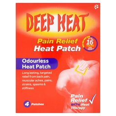 Deep Heat Pain Relief Heat Patches 4 per pack