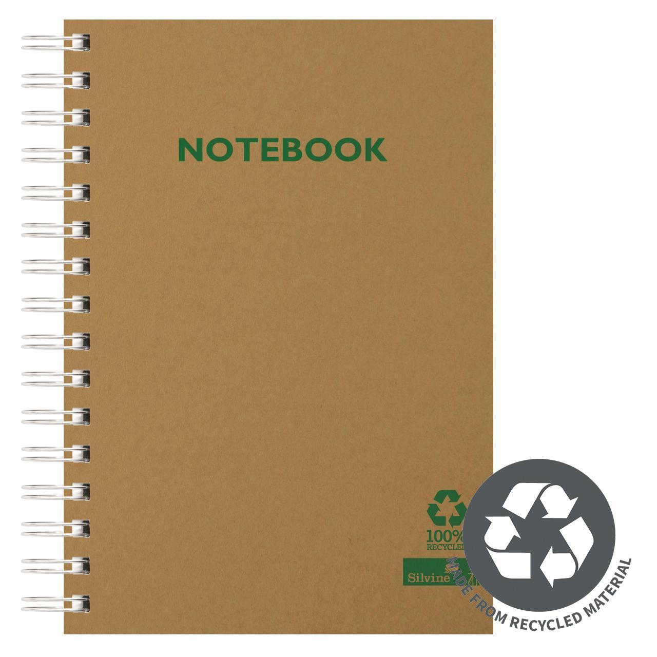 Silvine A5 Recycled Notebook Kraft Cover