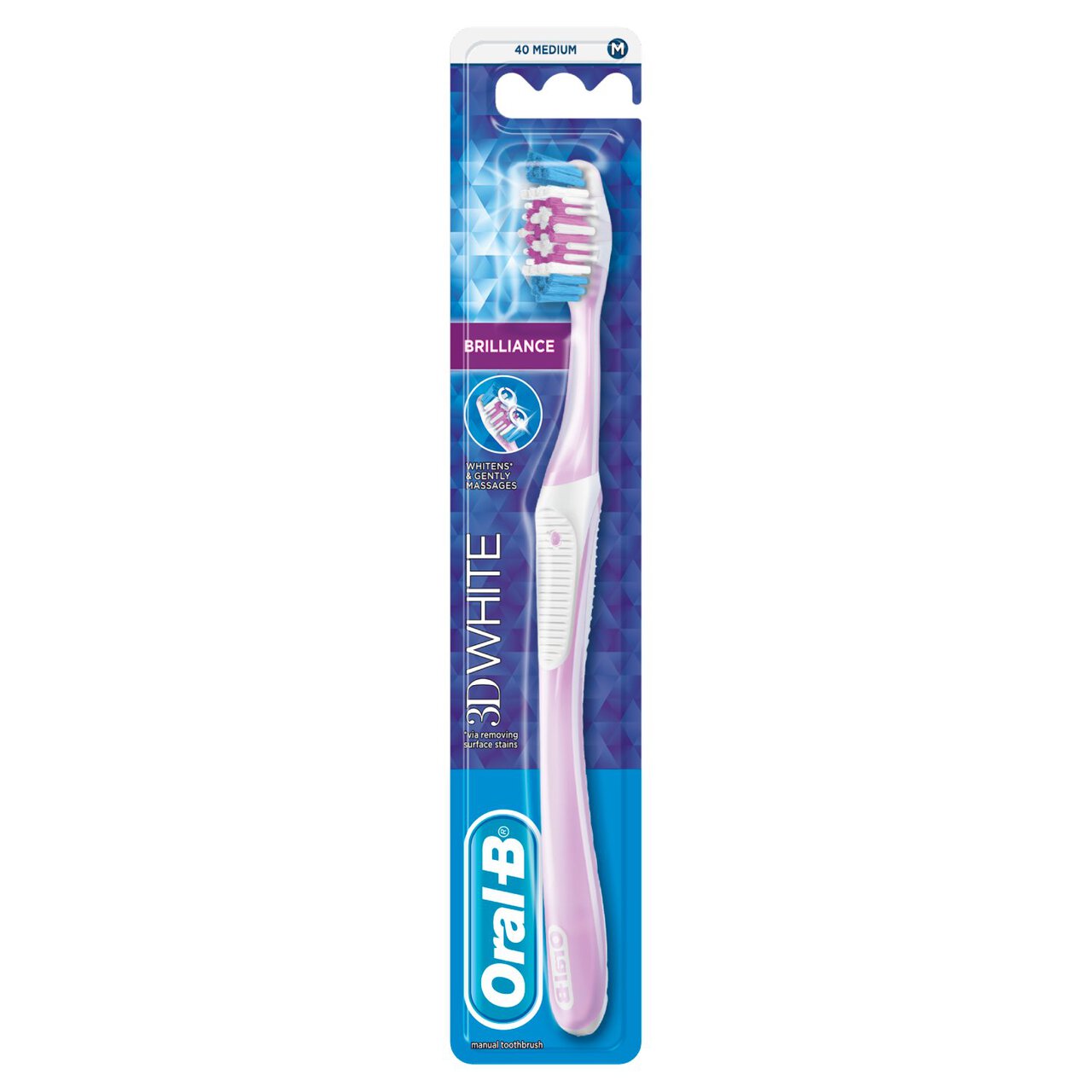 Oral-B 3D White Brilliance 40 Medium Toothbrush