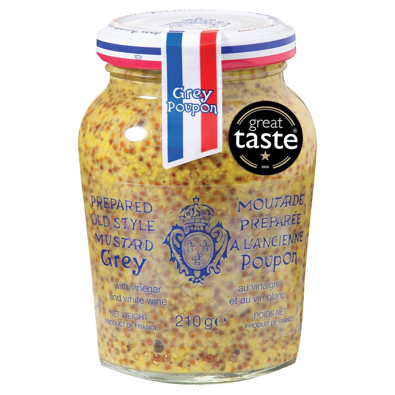 Grey Poupon Old Style Seed Mustard 210g