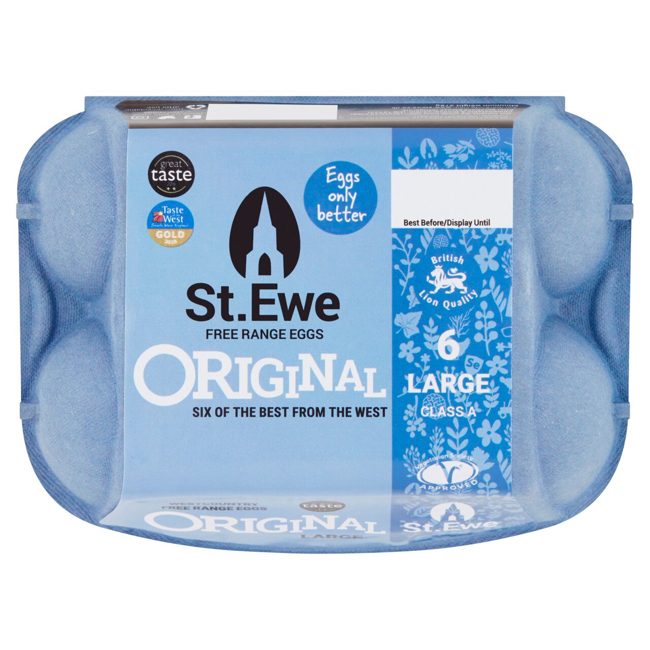 St. Ewe Original Large West County Free Range Eggs 6 per pack
