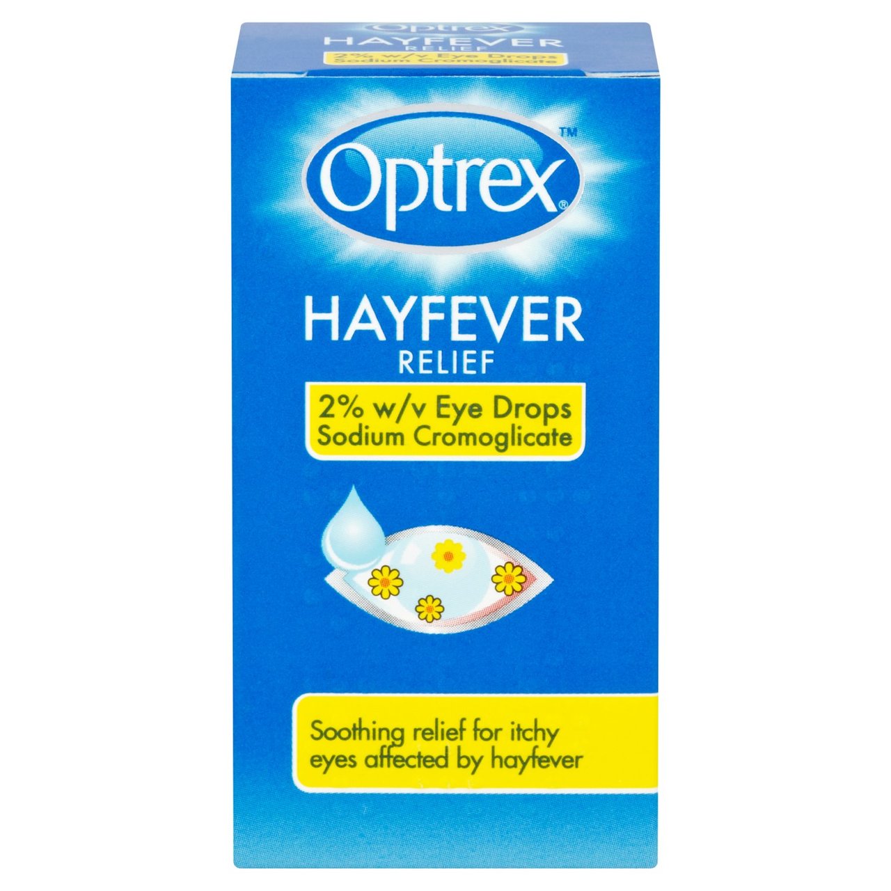 Optrex Hayfever Relief 2% w/v Eye Drops Sodium Cromoglicate 10ml