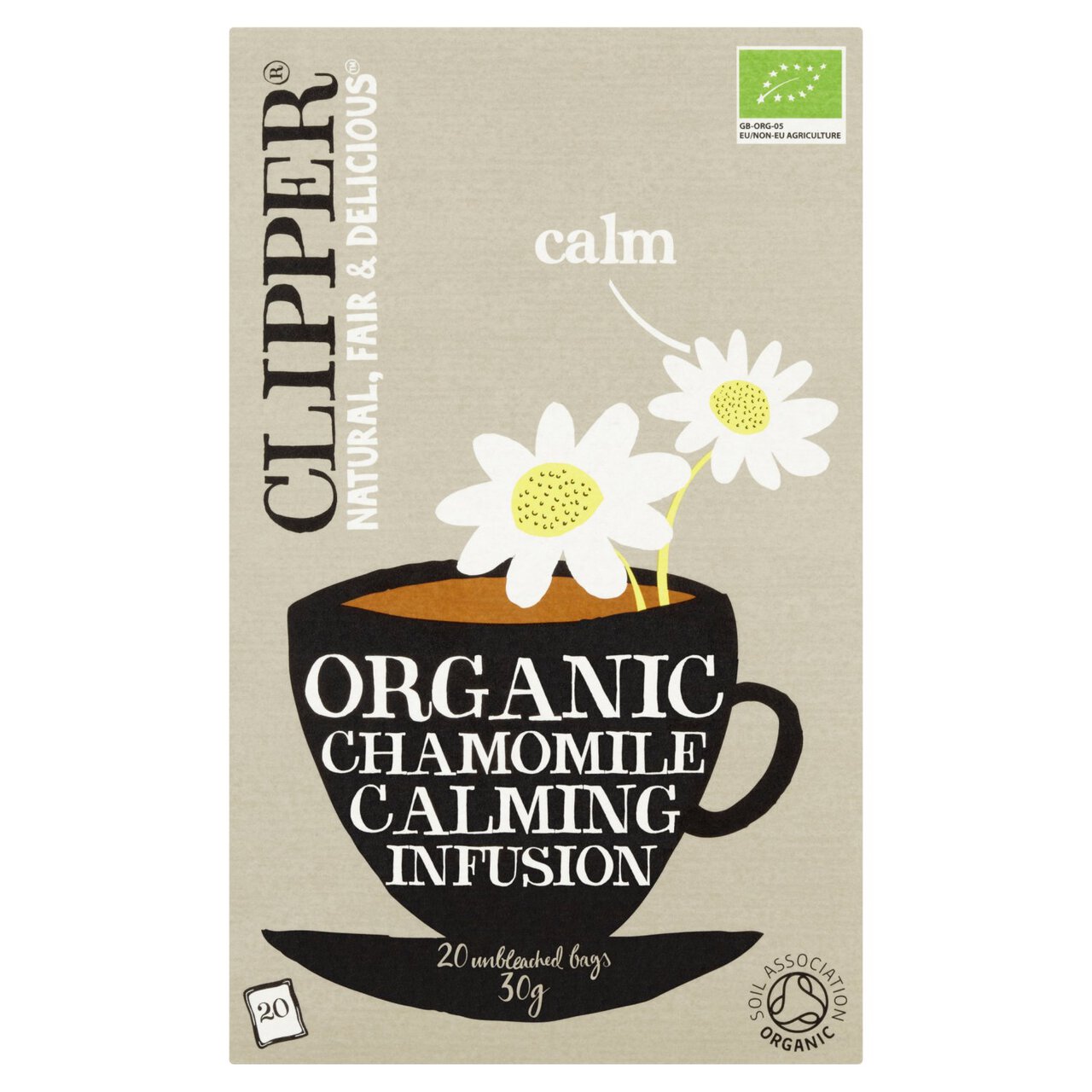 Clipper Organic Chamomile Tea Bags Infusion 20 per pack