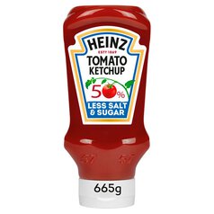 Heinz Tomato Ketchup 50% Less Sugar & Salt 665g
