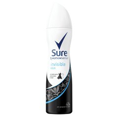Sure Women Invisible Aqua Aerosol Anti-Perspirant Deodorant Compressed 150ml