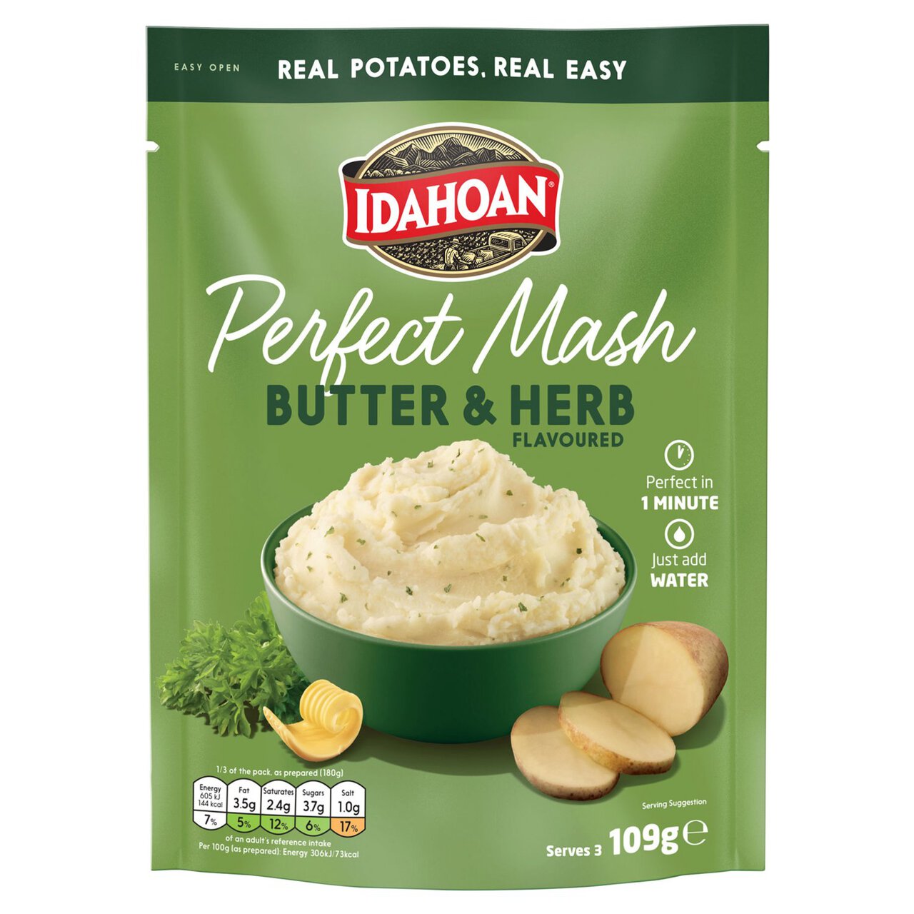 Idahoan Butter & Herb Mash 109g
