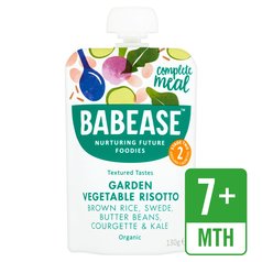Babease Organic Garden Vegetable Risotto Pouch, 7 mths+ 130g