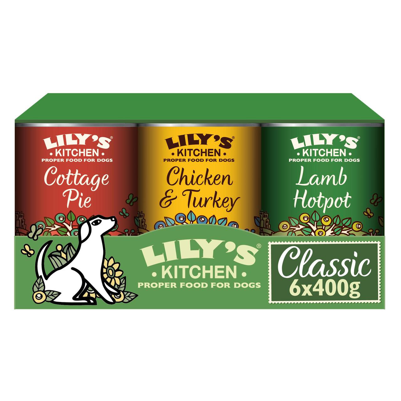 Lily's Kitchen Classic Recipes for Dogs Multipack 6 x 400g