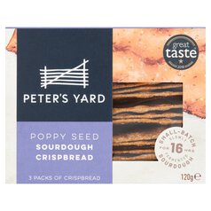 Peter's Yard Poppy Seed Sourdough Crispbread 120g
