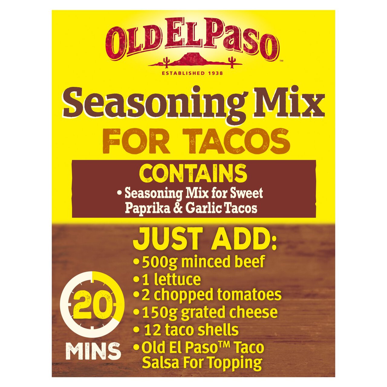 Old El Paso Garlic & Paprika Taco Seasoning Mix 25g