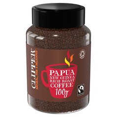 Clipper Fairtrade Organic Instant Papua New Guinea Coffee 100g