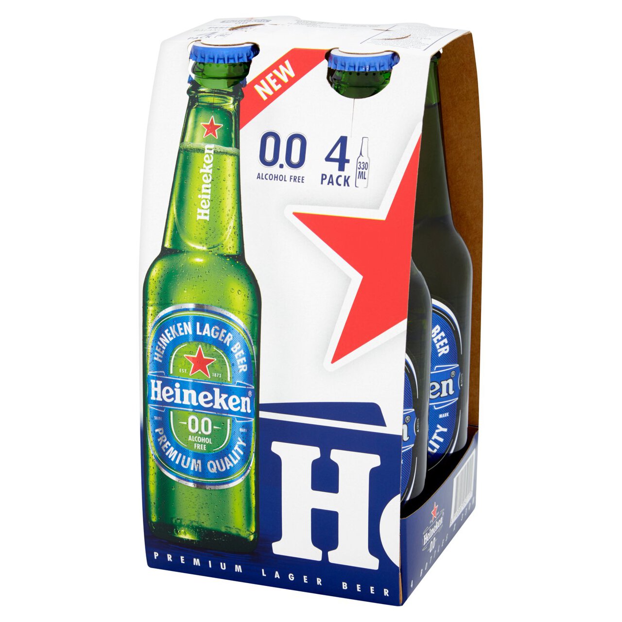 Heineken 0.0 Alcohol Free Beer Bottles 4 x 330ml