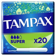 Tampax Super Tampons With Cardboard Applicator 20 per pack