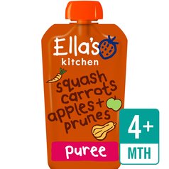 Ella's Kitchen Squash, Carrots, Apples & Prunes Organic Pouch, 4 mths+ 120g