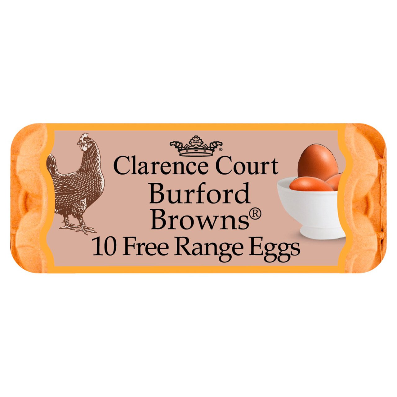 Clarence Court Burford Brown Mixed Free Range Eggs 10 per pack