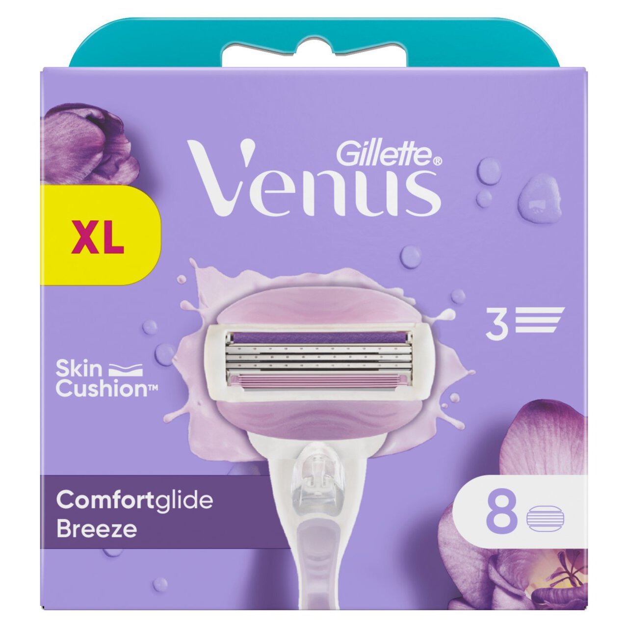Gillette Venus Comfortglide Razor Blades Breeze 8 per pack