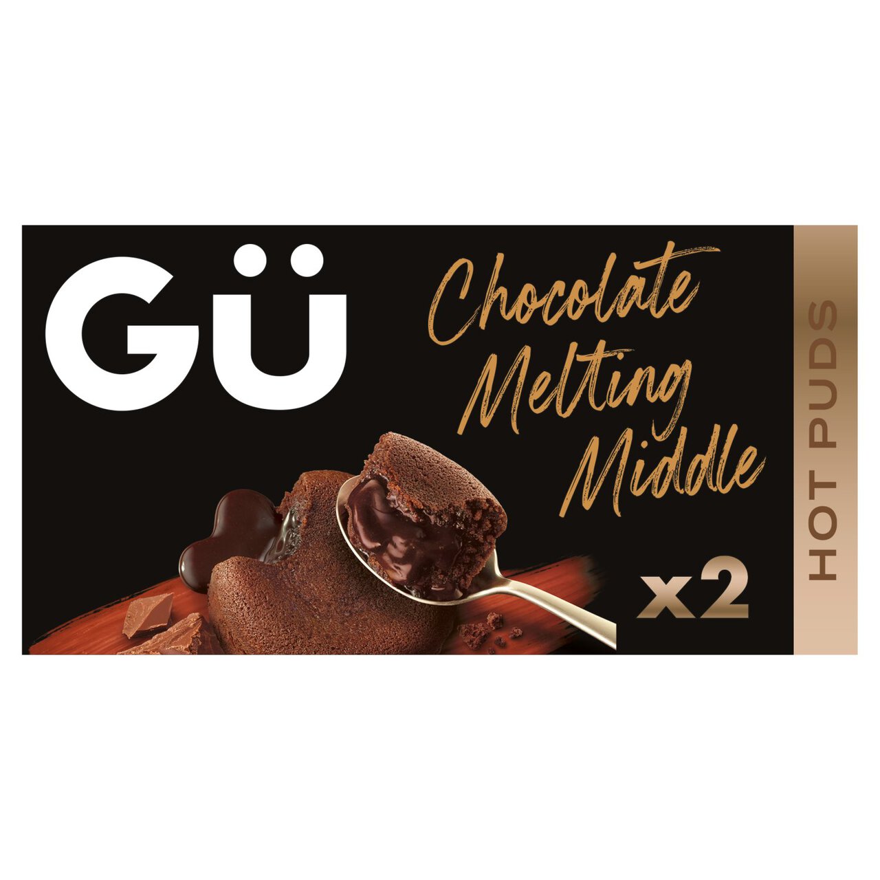 Gu Hot Puds Chocolate Melting Middle Dessert 2 x 100g