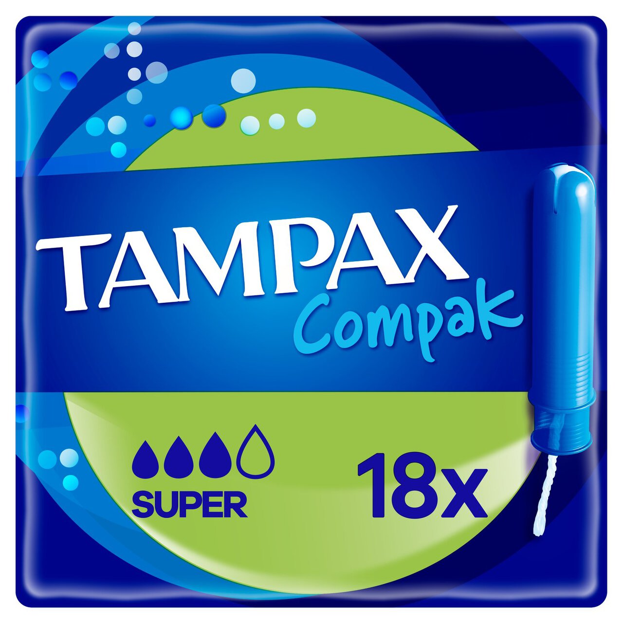 Tampax Compak Super Tampons 18 Pack - Phelan's Pharmacy