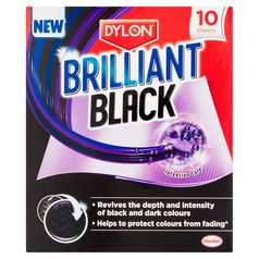 Dylon Brilliant Black Laundry Sheets 10 per pack