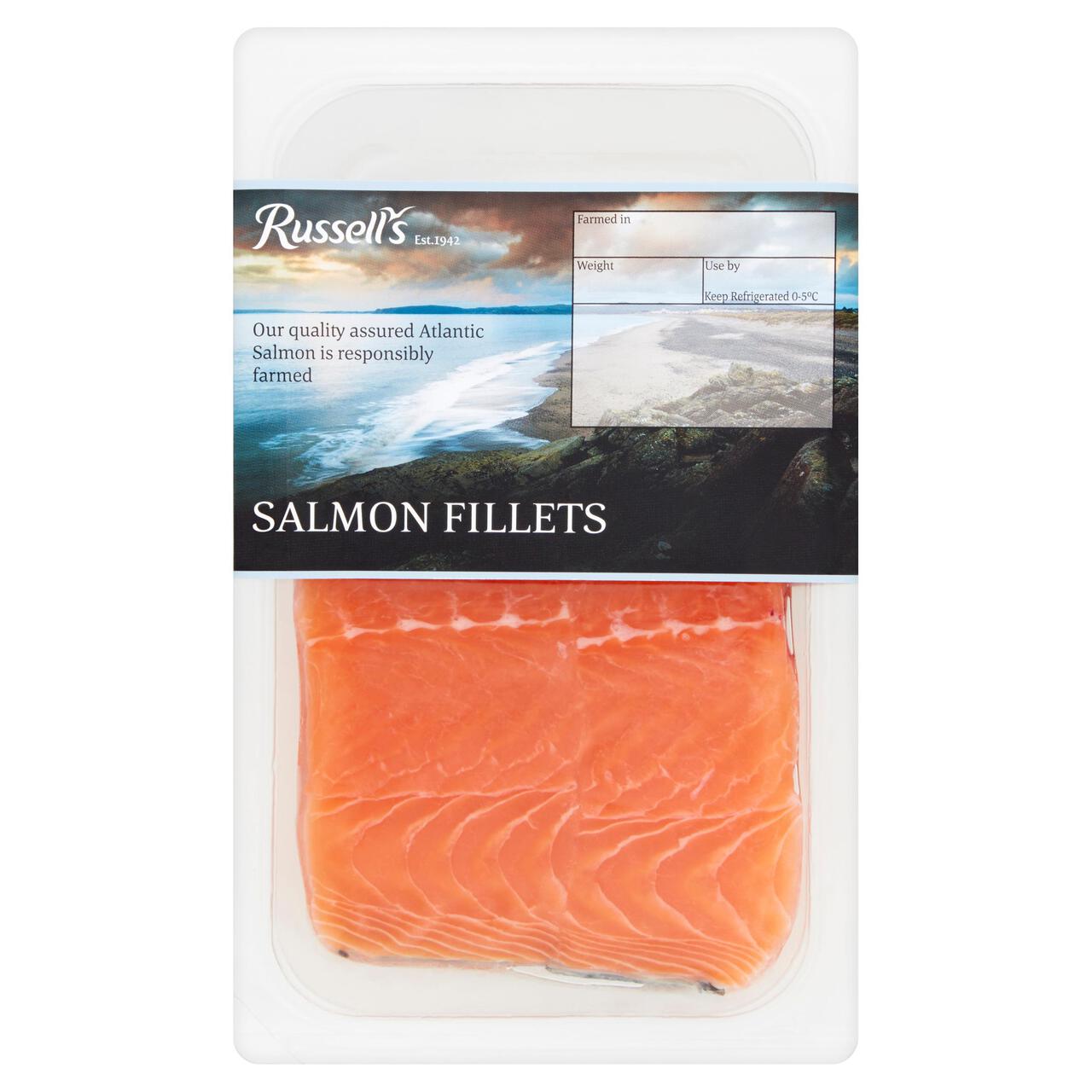 Russell's Salmon Fillets Skin On 240g
