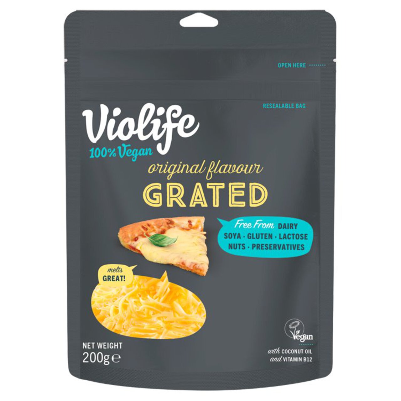 Violife Original Grated Non-Dairy Cheese Alternative 200g