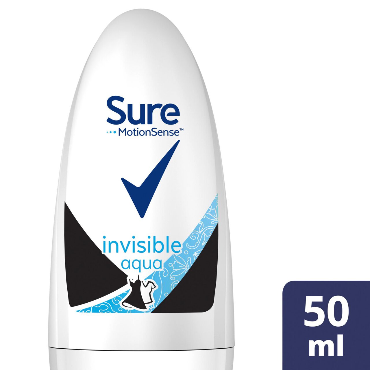 Sure Women Crystal Invisible Aqua Roll-On Anti-Perspirant Deodorant 50ml