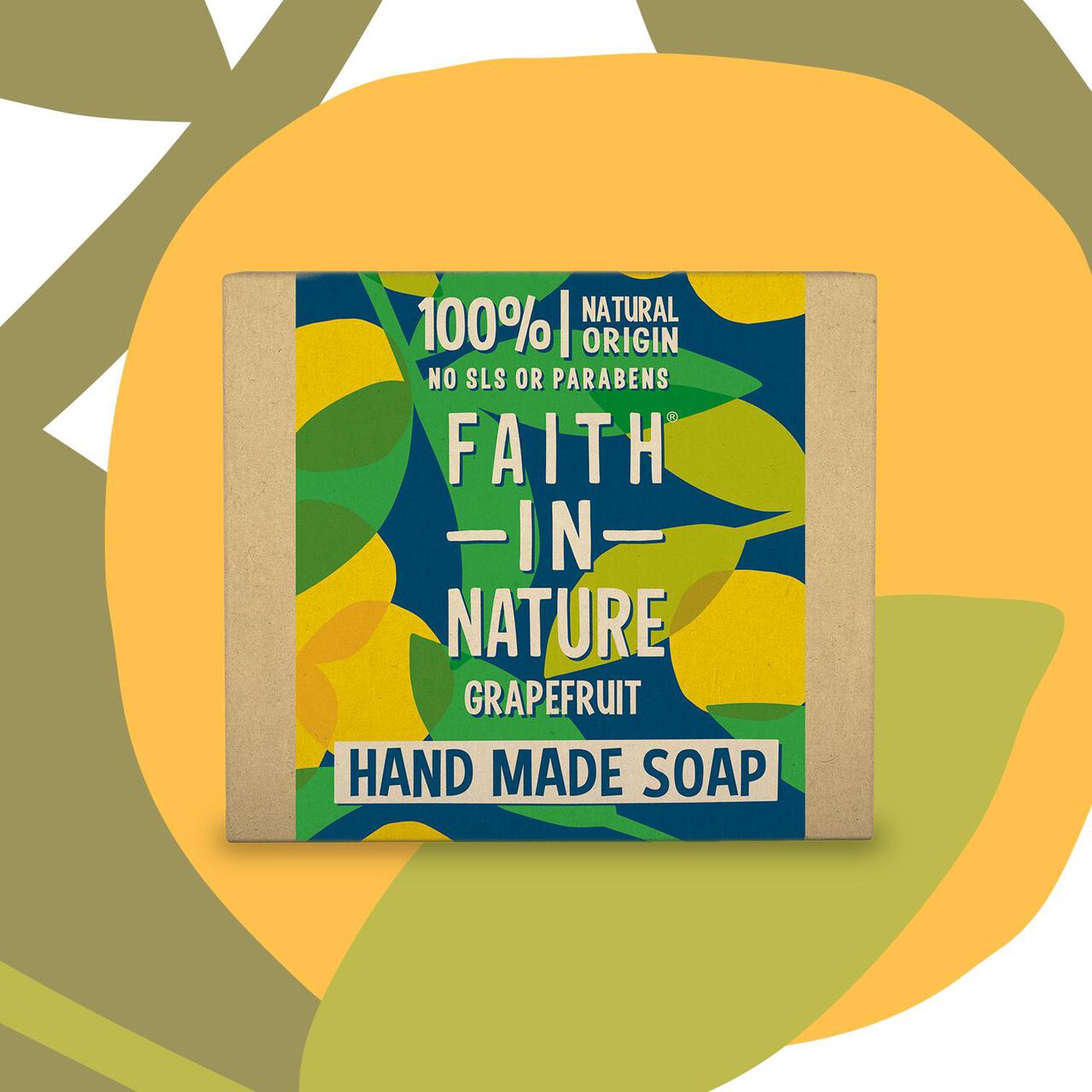 Faith in Nature Grapefruit Pure Hand Made Soap Bar 100g
