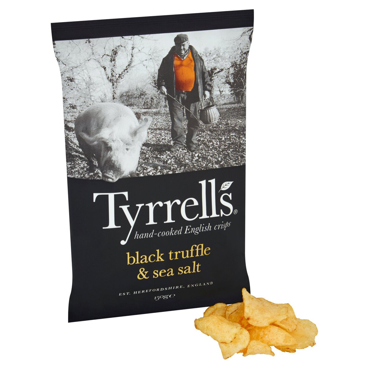 Tyrrells Black Truffle & Sea Salt Sharing Crisps 150g