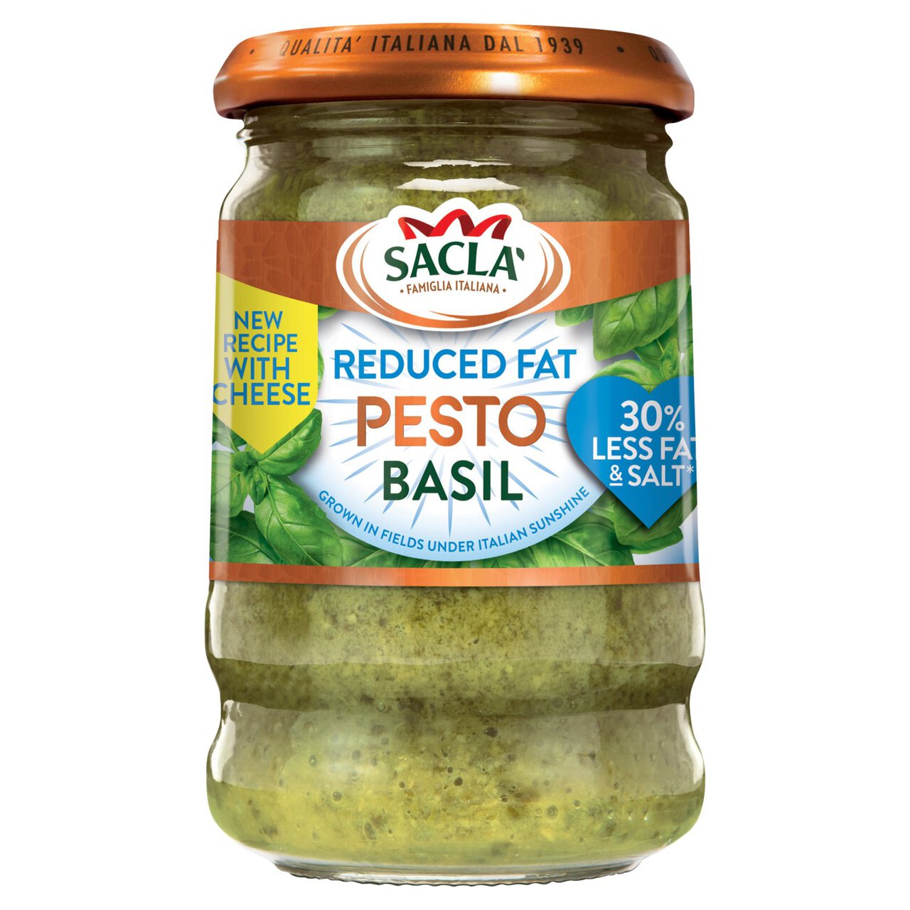 Sacla' Reduced Fat Basil Pesto 190g