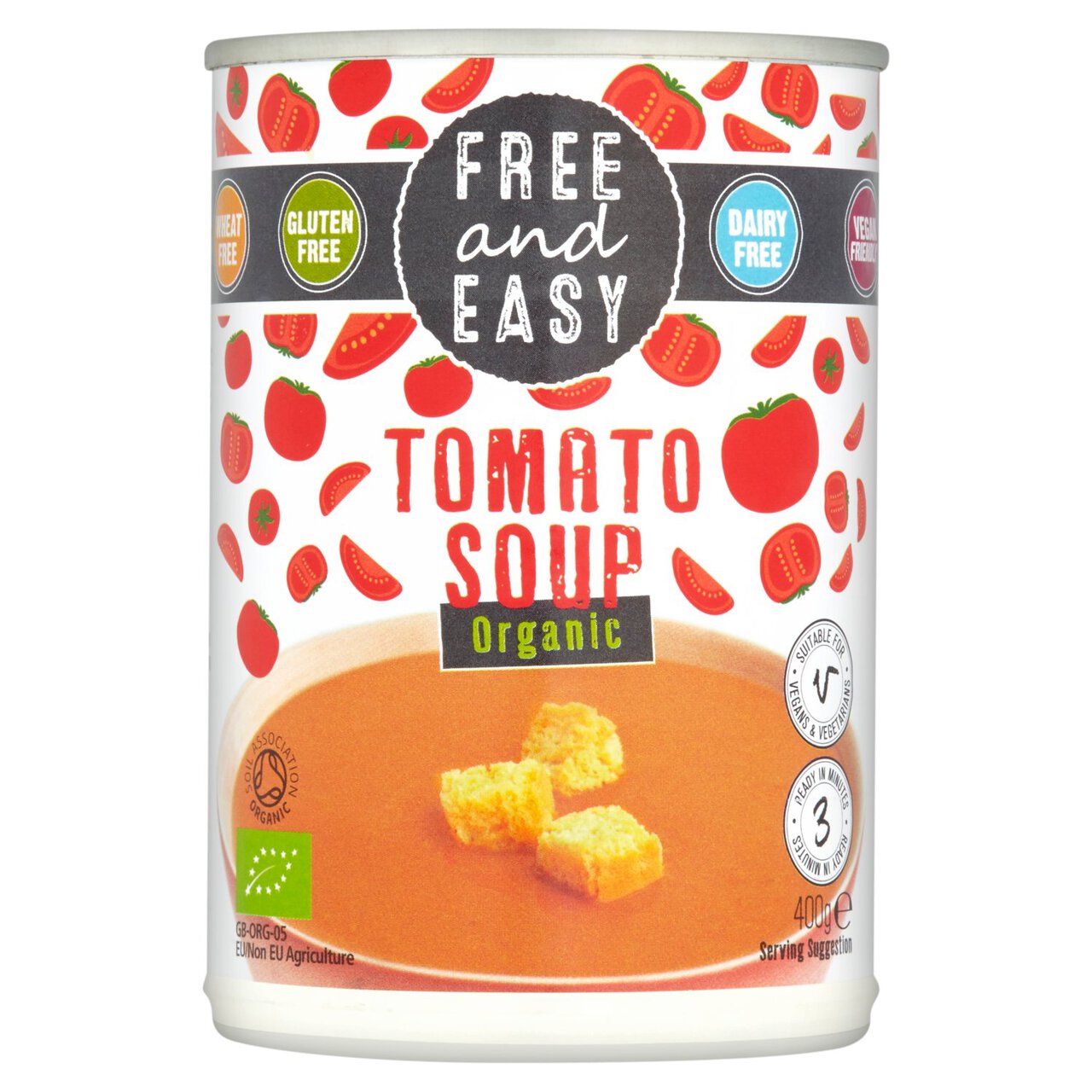 Free & Easy Free From Dairy Free Organic Tomato Soup 400g