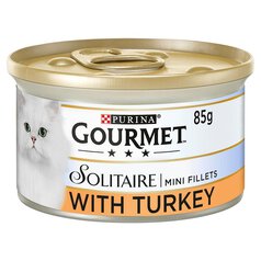 Gourmet Solitaire Tinned Cat Food with Turkey 85g