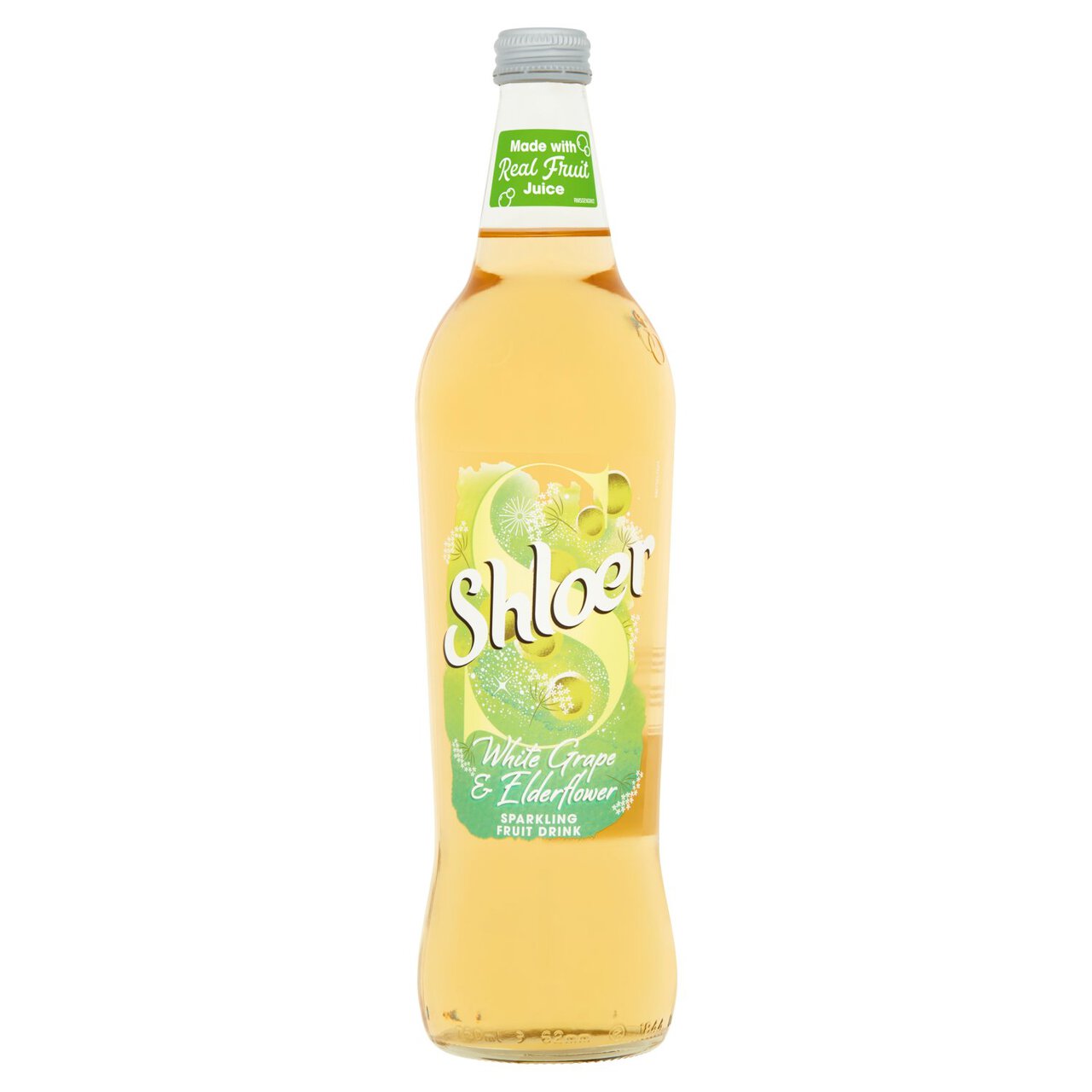 Shloer White Grape & Elderflower Sparkling Juice Drink 750ml