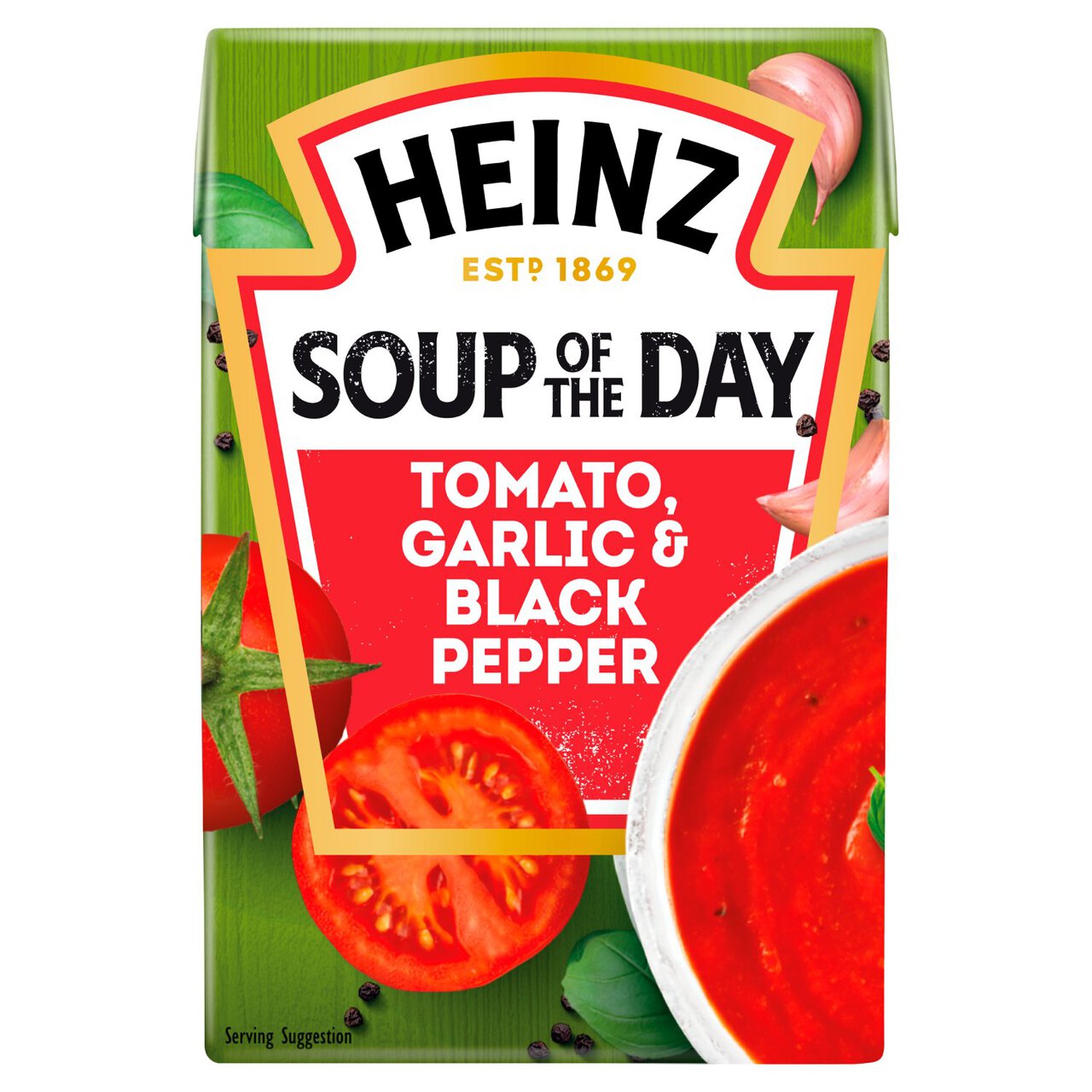 Heinz Soup of the Day Tomato, Roasted Garlic & Black Pepper 400g