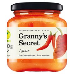 Granny's Secret Ajvar Hot Roasted Red Pepper Spread 200g
