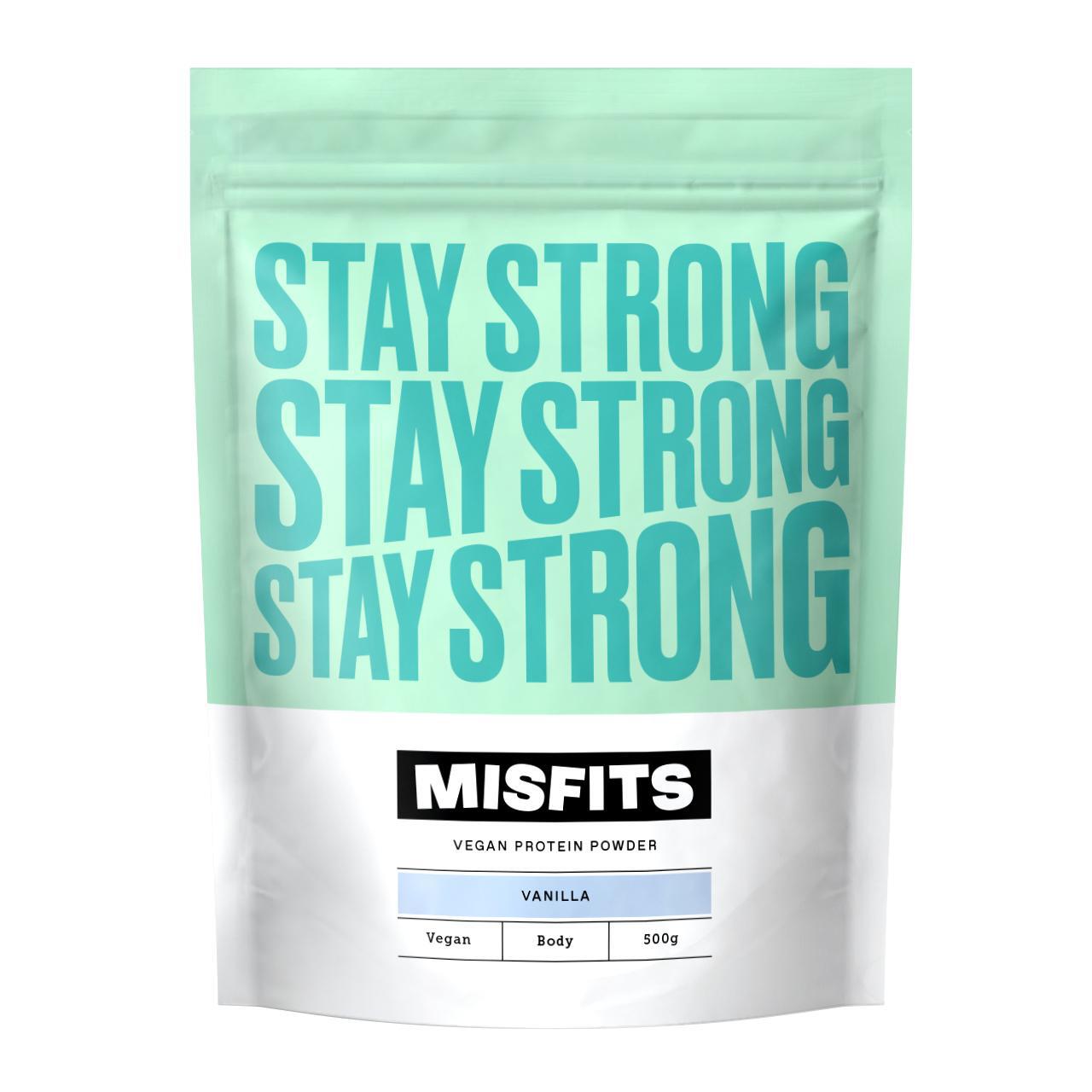 MisFits Creamy Vanilla Vegan Protein Powder 500g