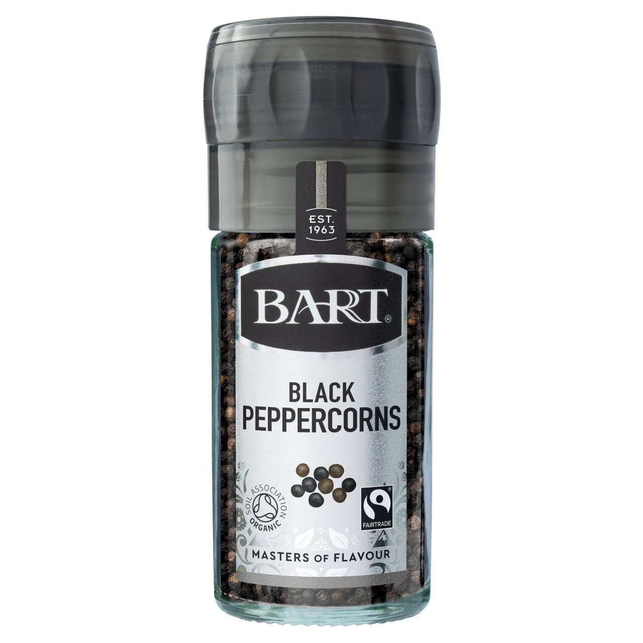 Bart Black Peppercorn Mill Fairtrade Organic 40g