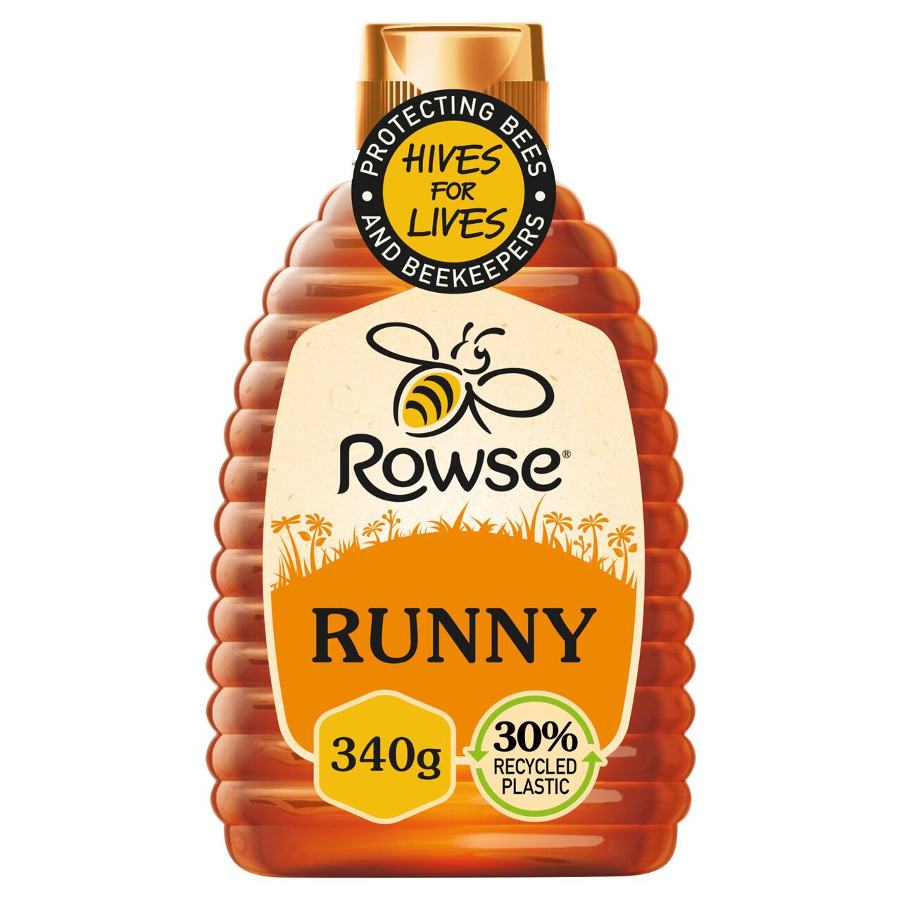 Rowse Blossom Pure & Natural Squeezable Honey 340g