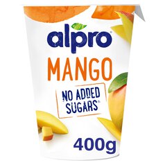 Alpro More Fruit No Added Sugars Mango Yoghurt Alternative 400g